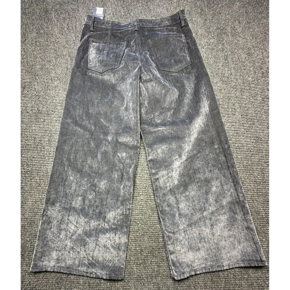 Universal Thread Pants Womens 16R Gray High Rise Sailor Wide Leg Relaxed Stretch - Picture 7 of 7